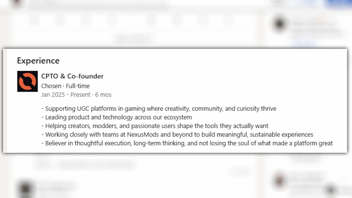 Rapsak's bio confirms his identity (Image via LinkedIn)
